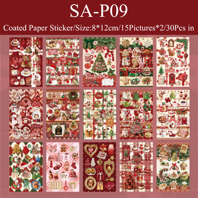 Holiday Limited Edition Series Sticker Book featuring book designs for journaling, scrapbooking and collage