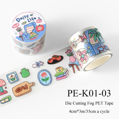 Happy Wanderer Chronicles Series Die Cutting Fog PET Tape