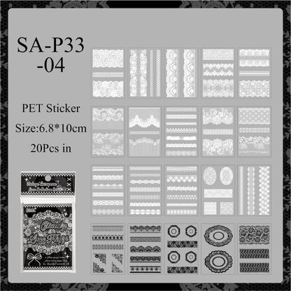 Lace Holiday Series Sticker Book