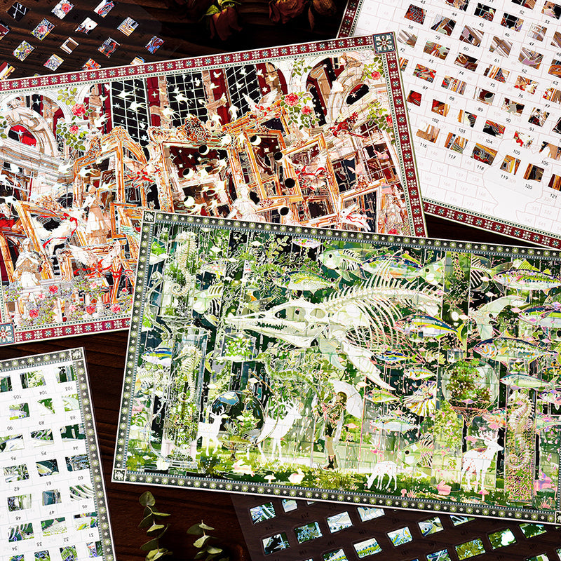 Worldly Natural History Series 3D Sticker for journaling, scrapbooking and collage