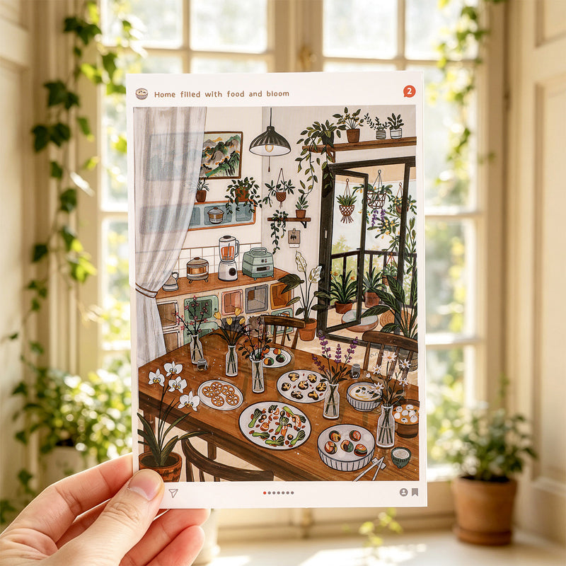 Slow Life Corner Series 3D Sticker for journaling, scrapbooking and collage