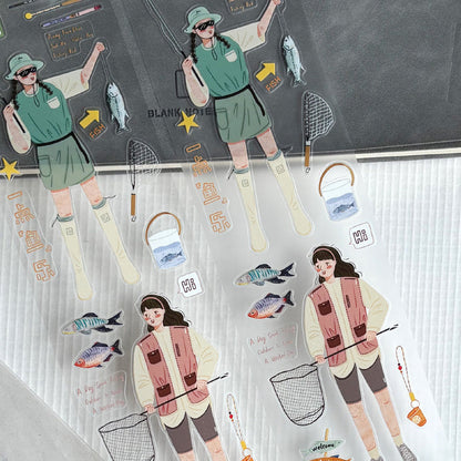 6cm*150cm Outdoor Fun Die Cutting Washi/PET/Fog PET Tape