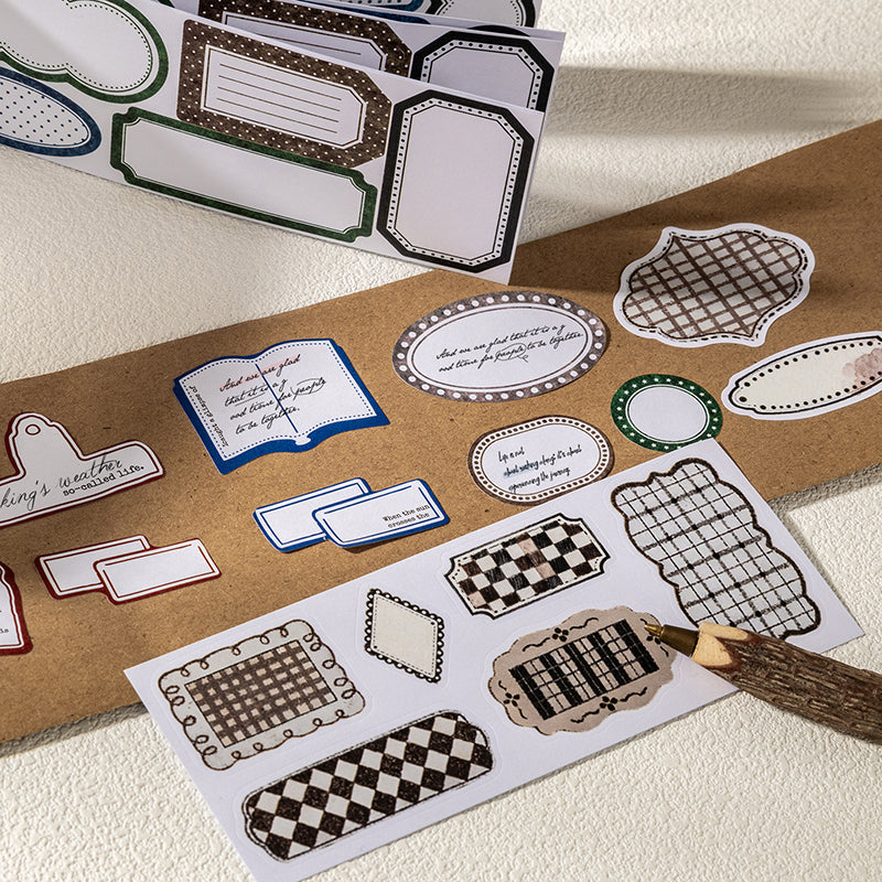 Border Studio Series Sticker Book featuring book designs for journaling, scrapbooking and collage