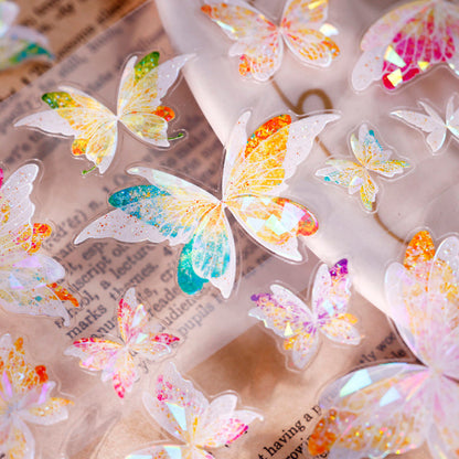 5.5cm*100cm Gossamer Butterfly Dance Die Cutting Shell Light PET Tape