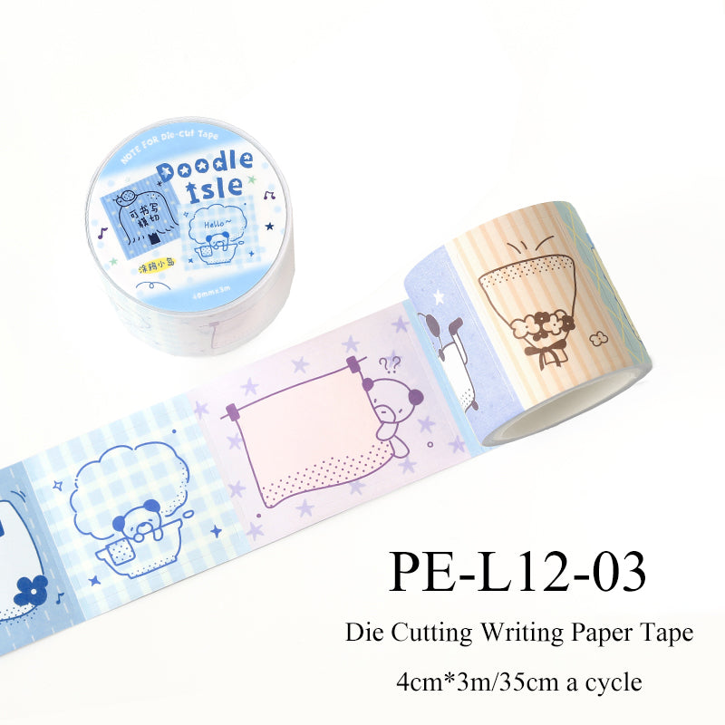 Graffiti Dot Series Die Cutting Writing Paper Tape
