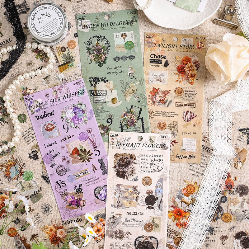 Flower falling bud net Sticker