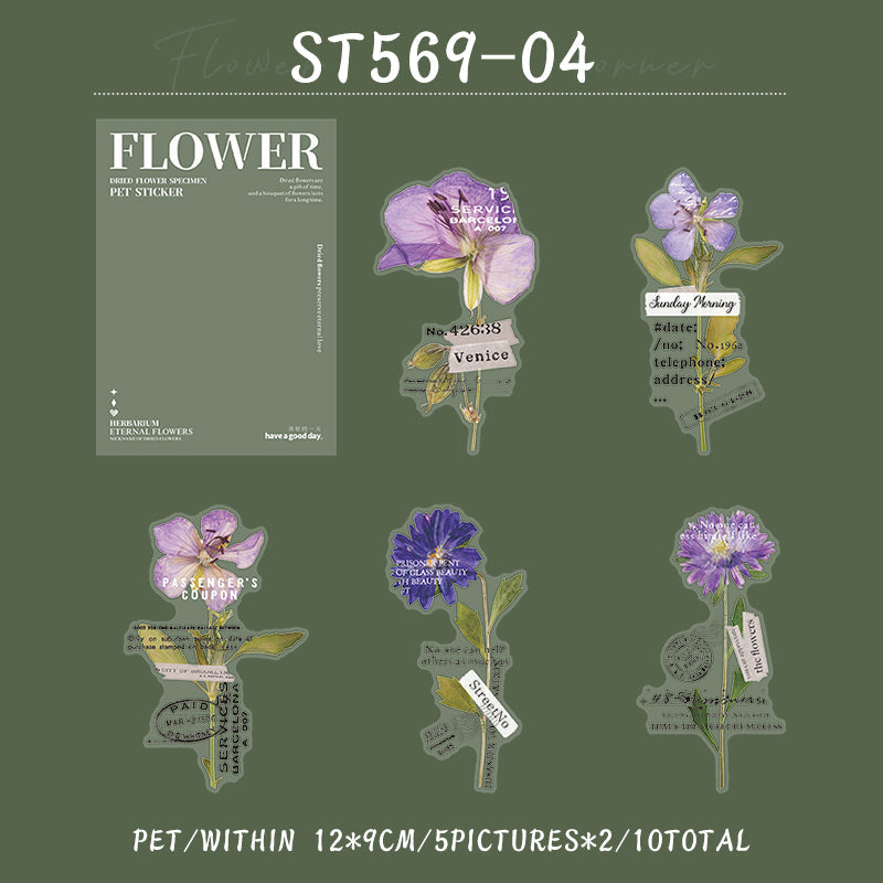 Flower at the corner Sticker