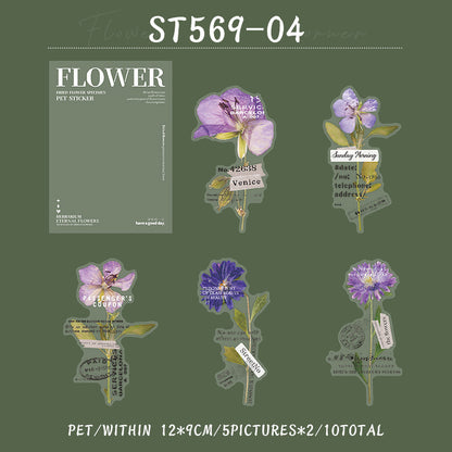 Flower at the corner Sticker