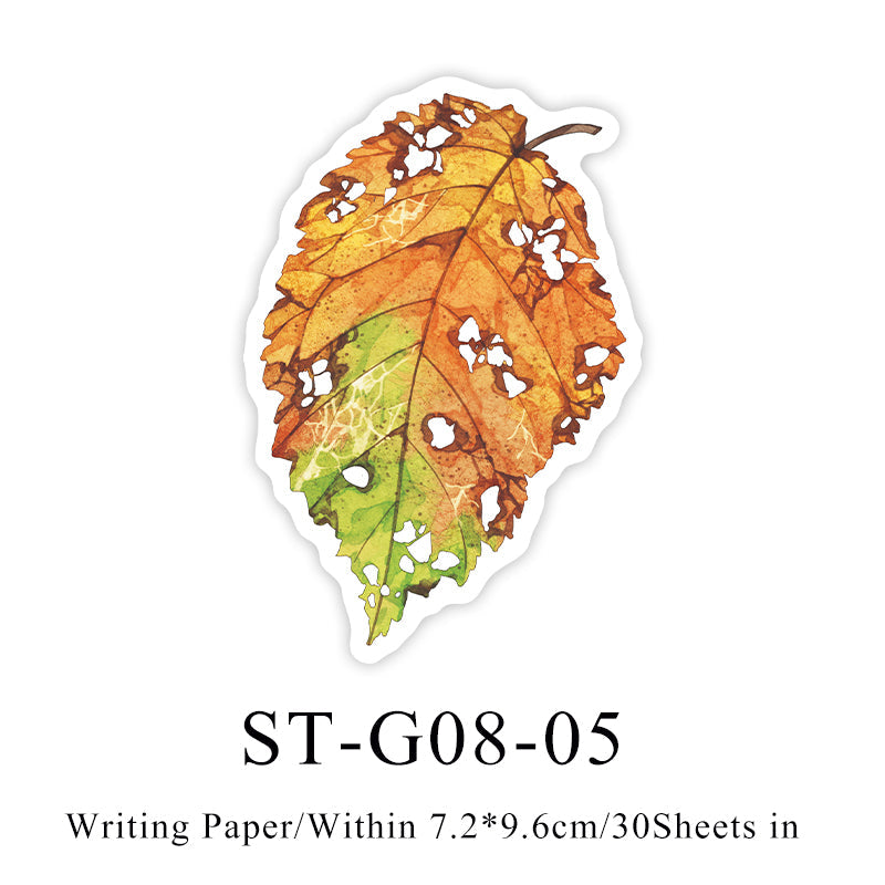 Leaf completed poem Sticker