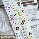 5cm*166cm Little Flower Die Cutting Washi/PET Tape