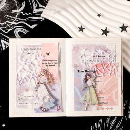 Cloud wisps Series PET Tape featuring cloud designs for journaling, scrapbooking and collage