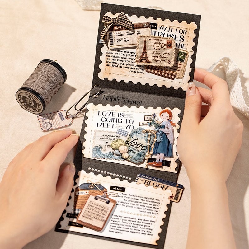 Weaving Narrative Series Sticker for journaling, scrapbooking and collage