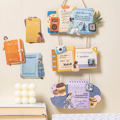 Dream Weaving Between Books Series Sticker featuring dream, and book designs for journaling, scrapbooking and collage