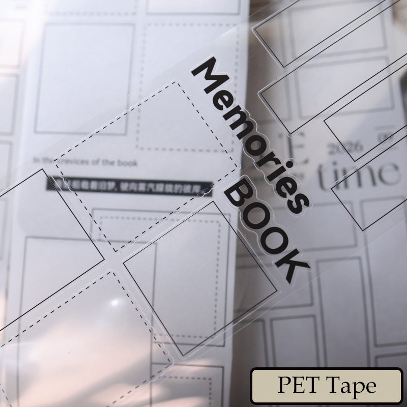 10.5cm*250cm Time Stands Die Cutting Washi/PET Tape