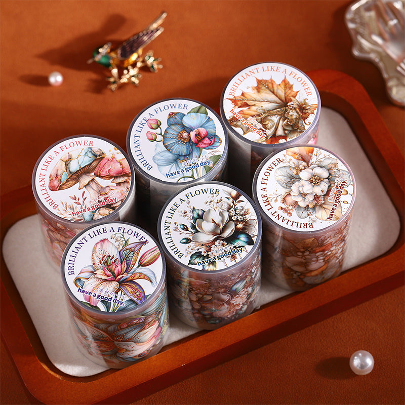 Flower Radiant Series Die Cutting PET Tape