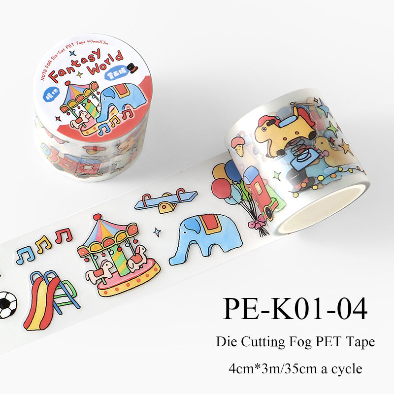 Happy Wanderer Chronicles Series Die Cutting Fog PET Tape