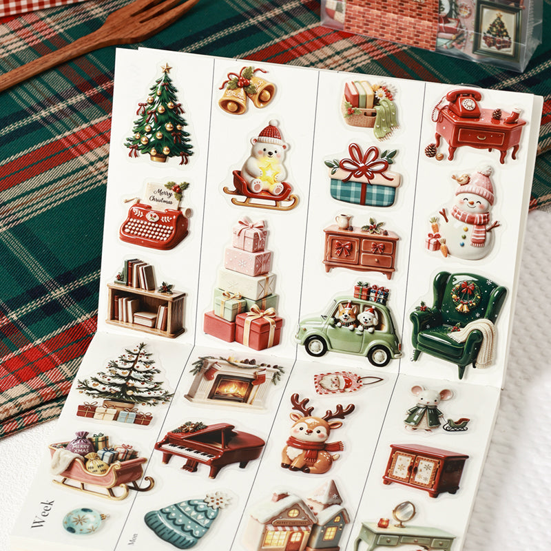 Warm Winter Christmas Series Sticker for journaling, scrapbooking and collage