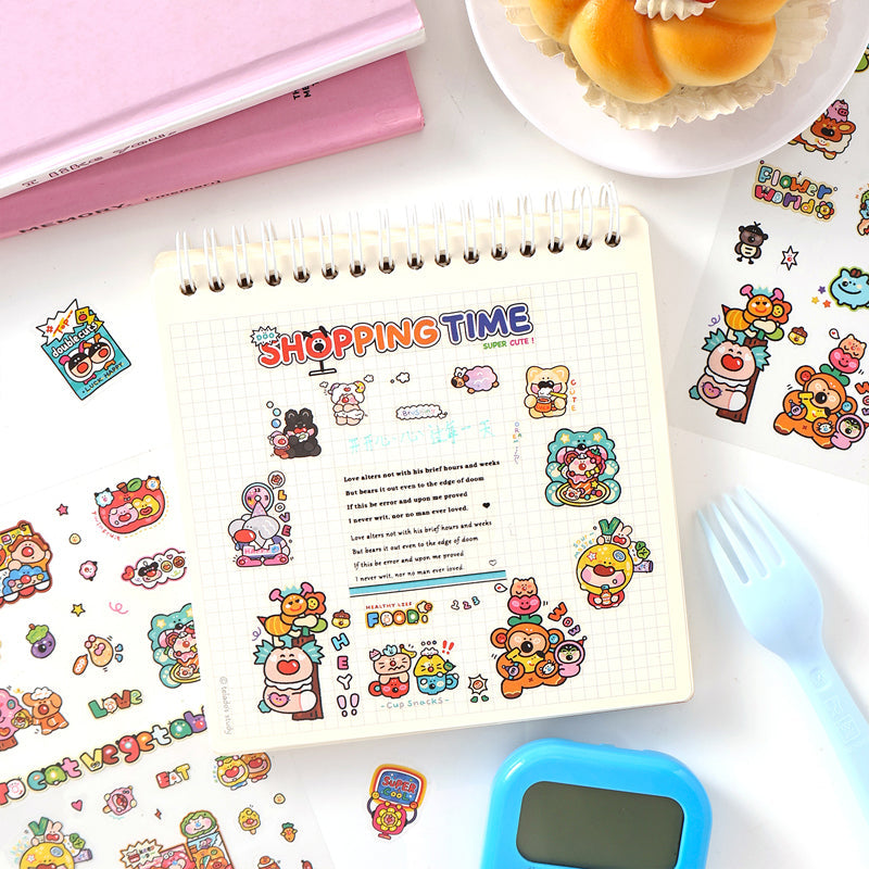 Fantasy World Series Sticker featuring fantasy designs for journaling, scrapbooking and collage