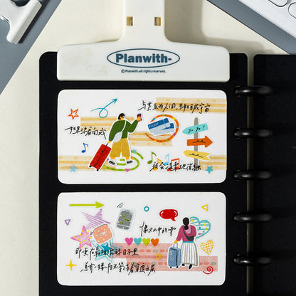 Color Diary Series Die Cutting PET Tape featuring color designs for journaling, scrapbooking and collage