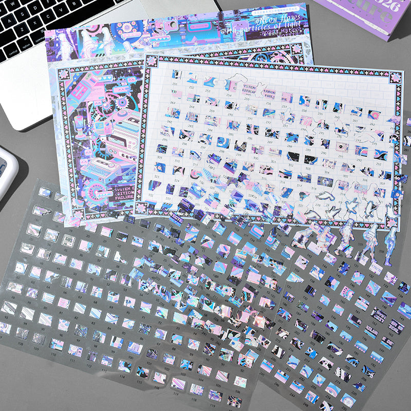 Floating Point Random Series 3D Sticker for journaling, scrapbooking and collage