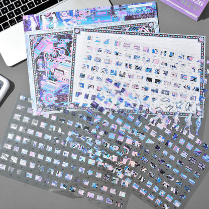 Floating Point Random Series 3D Sticker for journaling, scrapbooking and collage