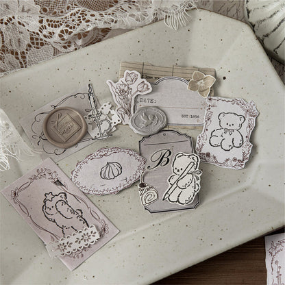 Memo Blank Signature Series White Kraft Paper Tape featuring white designs for journaling, scrapbooking and collage