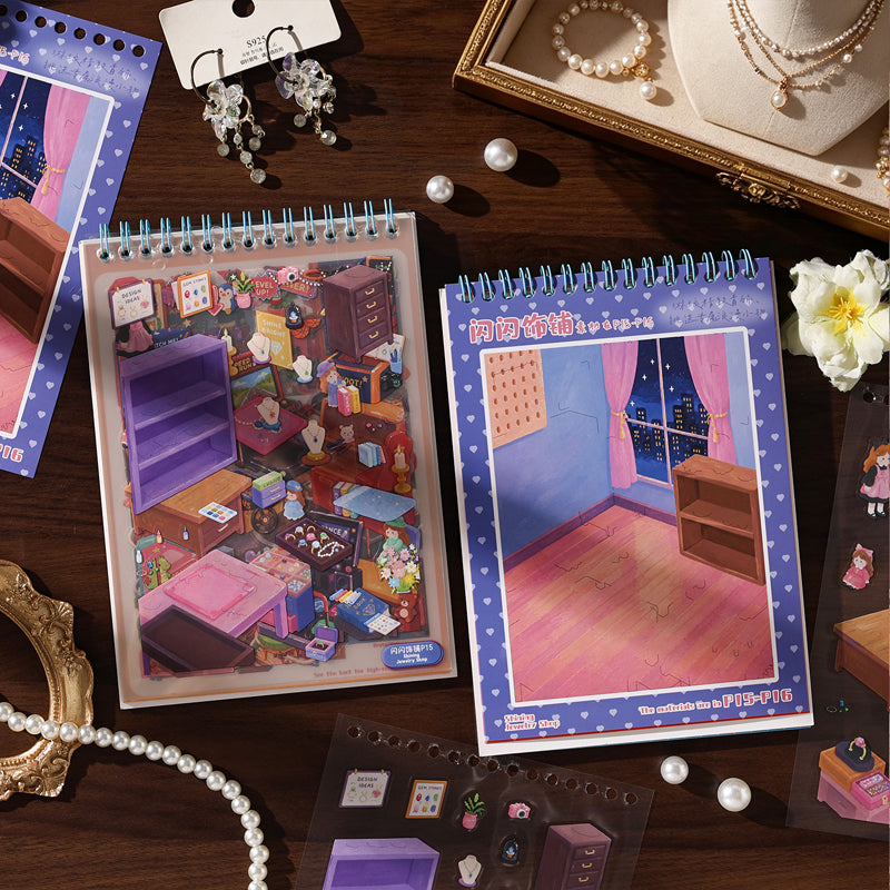 Wondrous Structures Series 3D Sticker Book featuring book designs for journaling, scrapbooking and collage
