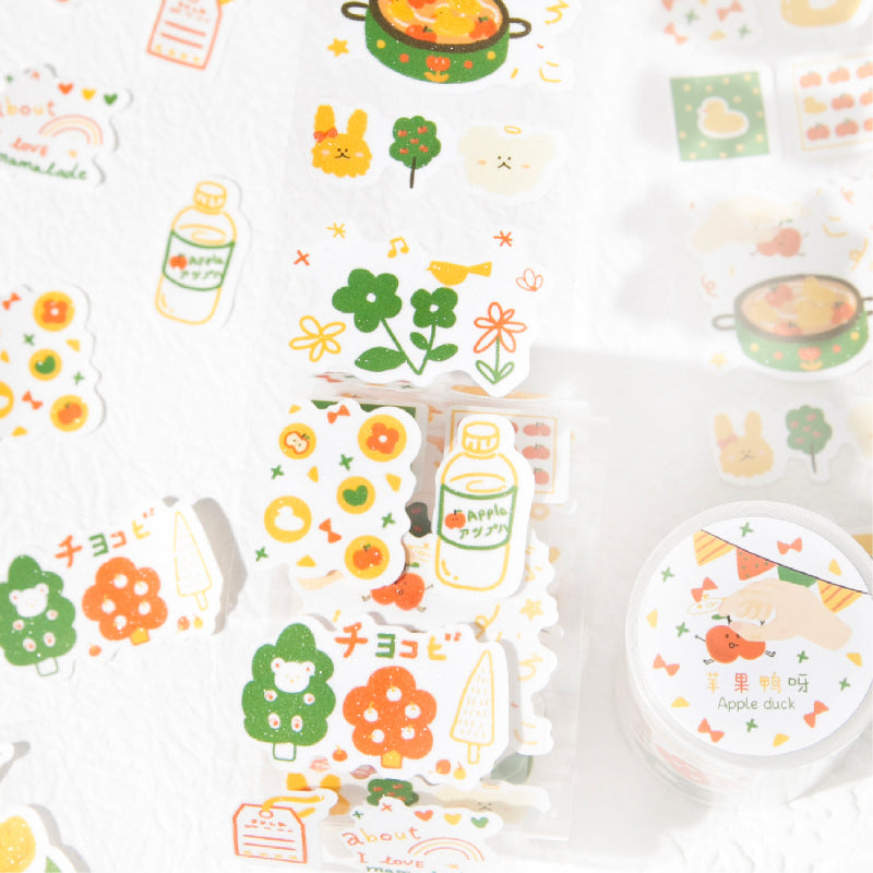 Lamb ranch Series Die Cutting Flash Self-adhesive Tape for journaling, scrapbooking and collage