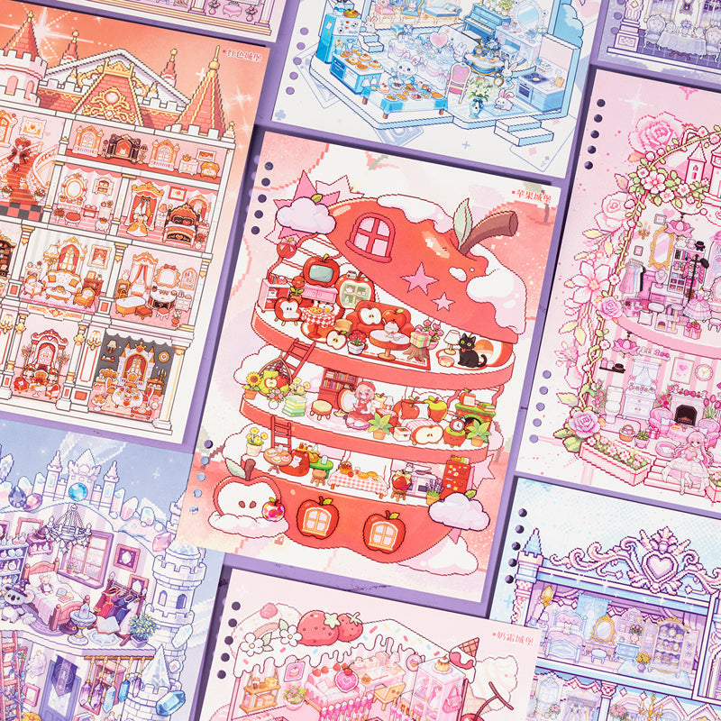 Fairy Tales World 3D Sticker Book featuring fairy, tale, and book designs for journaling, scrapbooking and collage