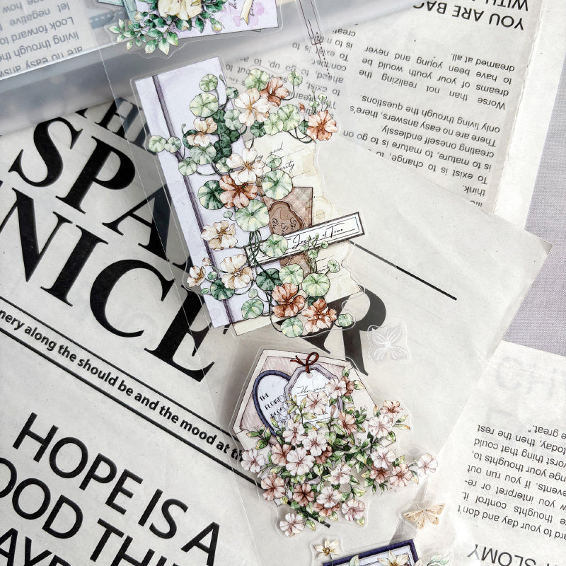 6cm*100cm Snowflakes Letter Die Cutting Washi/PET Tape featuring letter, and snow designs for journaling, scrapbooking and collage