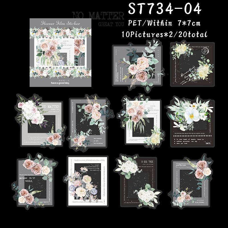 Flower film Sticker
