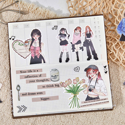 Heartbeat Daily Series Sticker for journaling, scrapbooking and collage