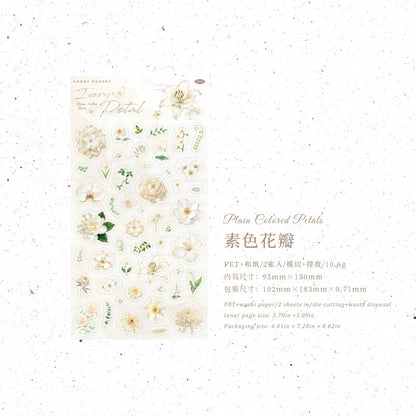 Flower Letter Series Sticker