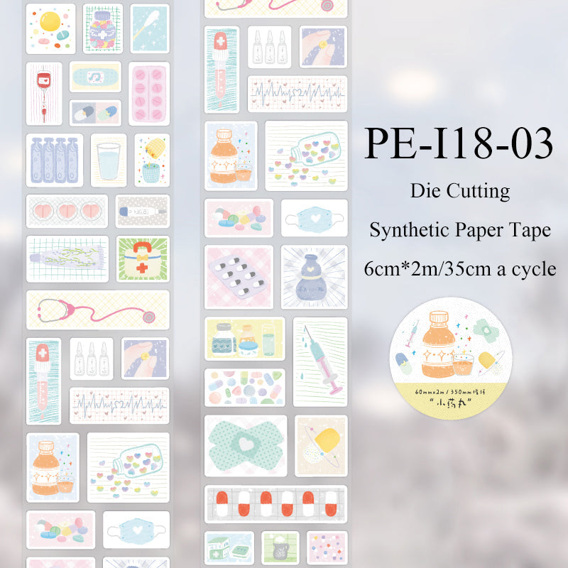 Collection of Stars Series Die Cutting Synthetic Paper Tape