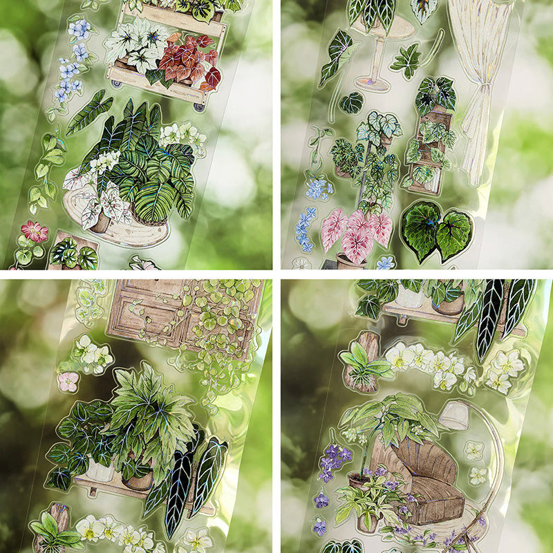 Whole Roll 6.5cm*5m Corner Forest Die Cutting Shell Light PET Tape featuring forest, and light designs for journaling, scrapbooking and collage