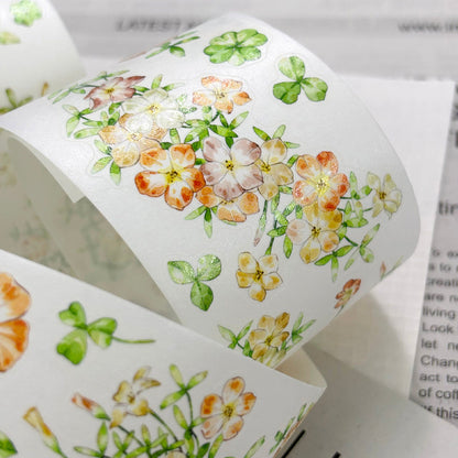 Whole Roll 5cm*5m Flourishing Beautiful Die Cutting Washi/PET/Flash PET Tape for journaling, scrapbooking and collage