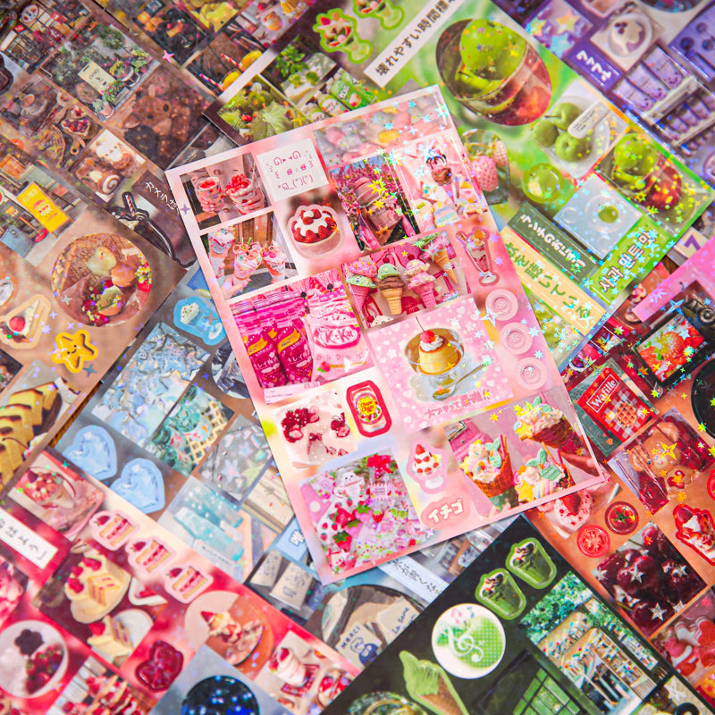 Retro Fantasy Of Corner Street Sticker Book