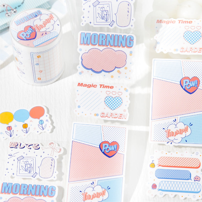 Half sugar market series Die Cutting Self-adhesive Tape for journaling, scrapbooking and collage
