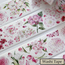 5.5cm*100cm Pink Flower Collection Washi/PET Tape