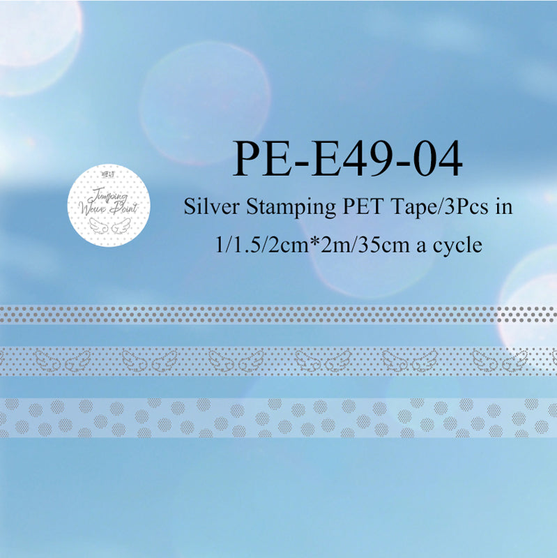 Silver Special Issue Series Silver Stamping PET Tape Set
