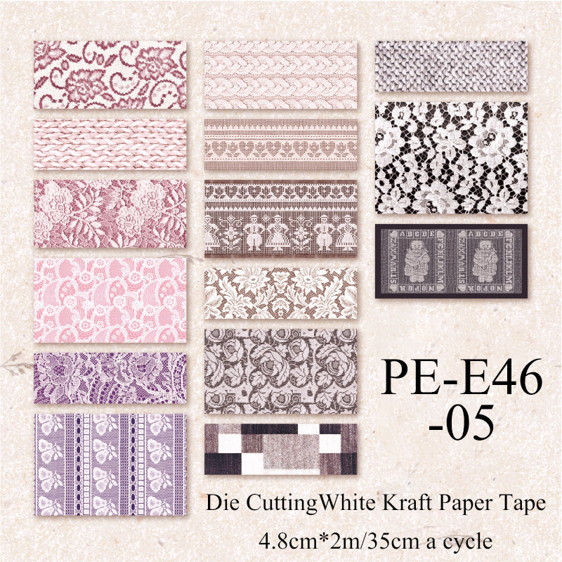 Time Weaving Machine Series Die Cutting White Kraft Paper Tape