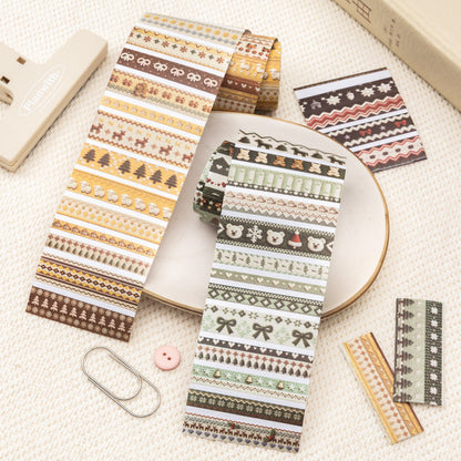 Island Dream Series White Kraft Paper Tape featuring dream, white, and island designs for journaling, scrapbooking and collage