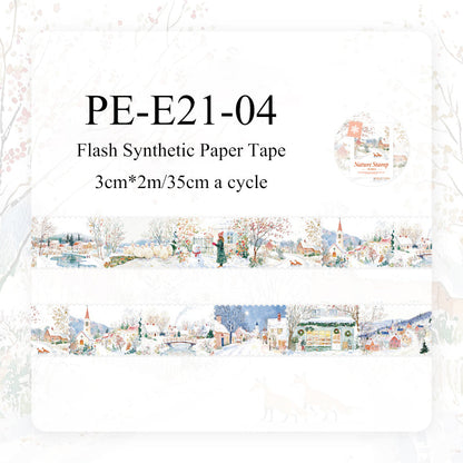Natural Stamp Series Flash Synthetic Paper Tape