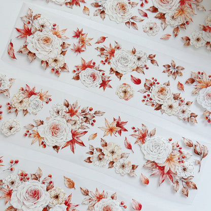 6cm*100cm Maple Forest at Dusk Washi/PET Tape featuring forest designs for journaling, scrapbooking and collage