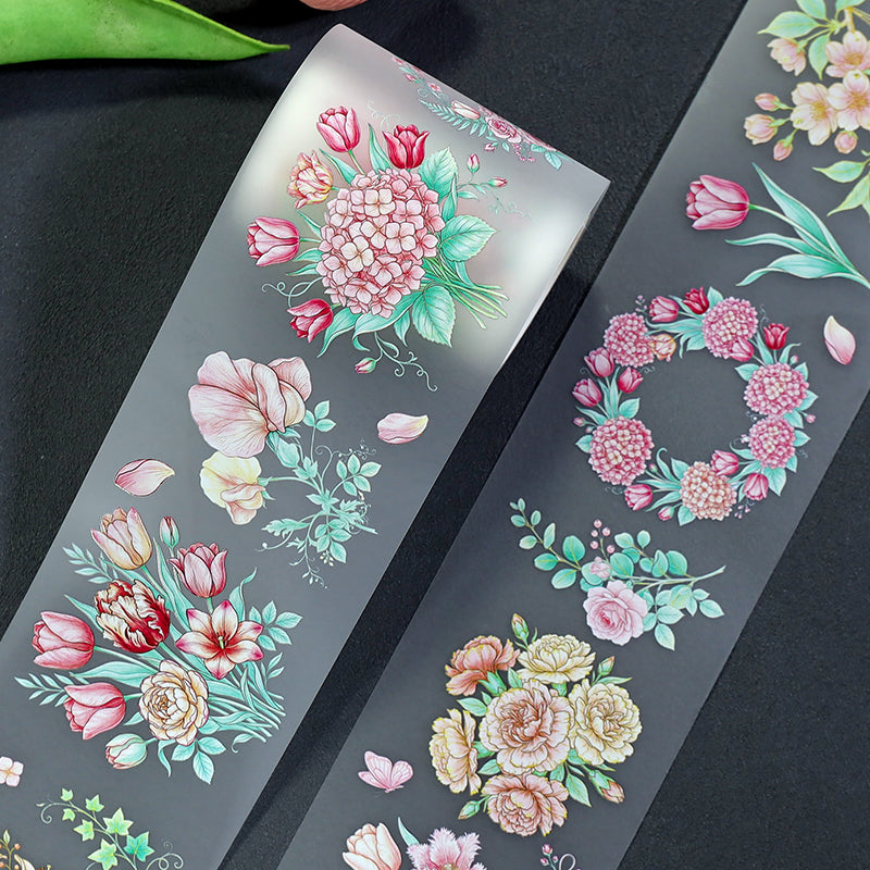 Flower Bearing Wind Blows Fog PET Tape