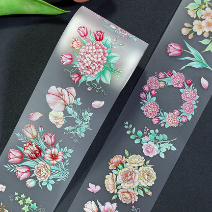 Flower Bearing Wind Blows Fog PET Tape