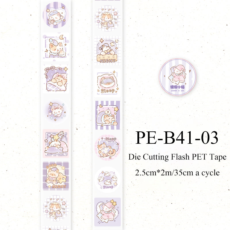Heal Soft Cat Series Die Cutting Flash PET Tape
