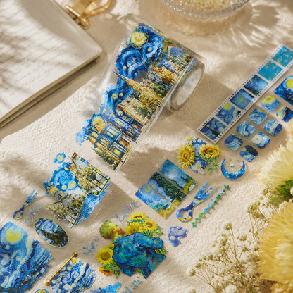 Starry Night Art Shell Silver PET Tape