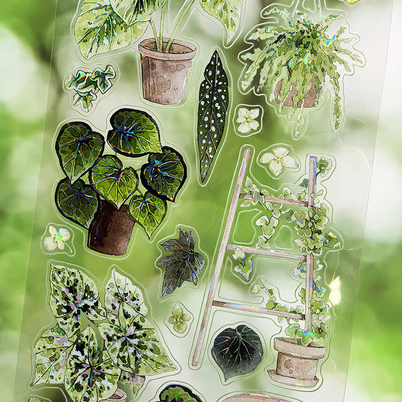 6.5cm*100cm Corner Forest Die Cutting Shell Light PET Tape featuring forest, and light designs for journaling, scrapbooking and collage