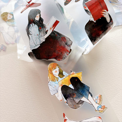 Whole Roll 6cm*10m Reading Book Die Cutting Washi/PET/Fog PET Tape